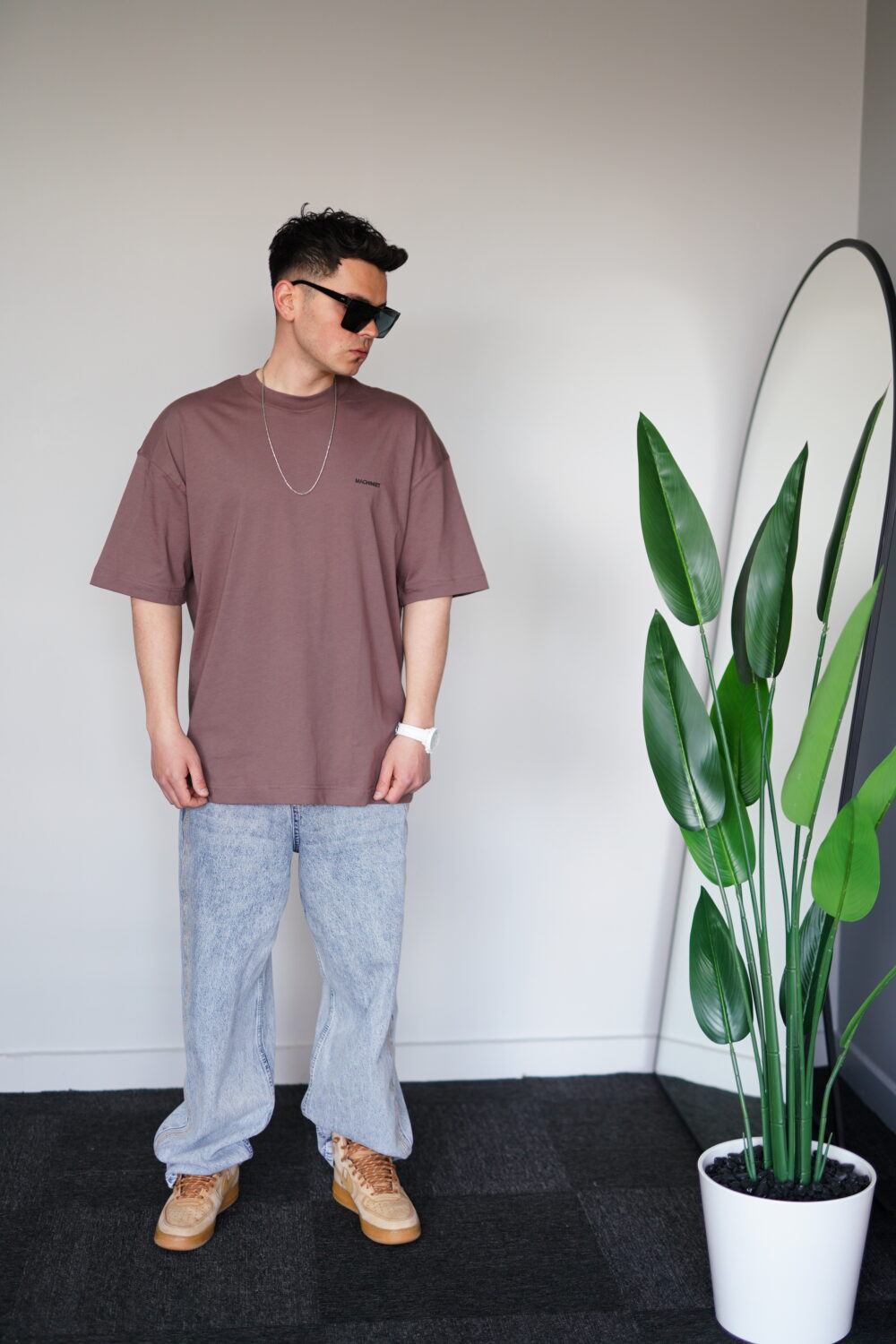 Oversize Kahverengi Tişört