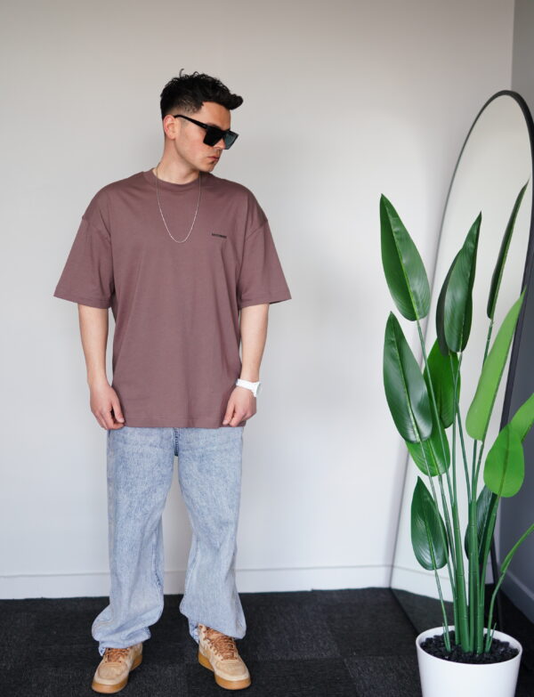 Oversize Kahverengi Tişört