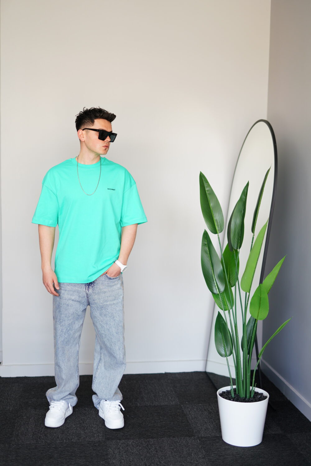 Oversize Yeşil Tişört