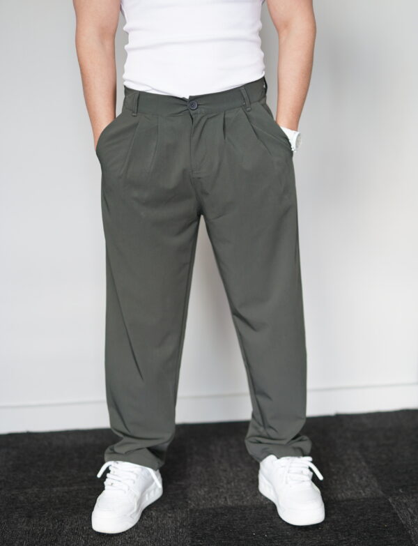 Bol Kalıp Haki Pantolon