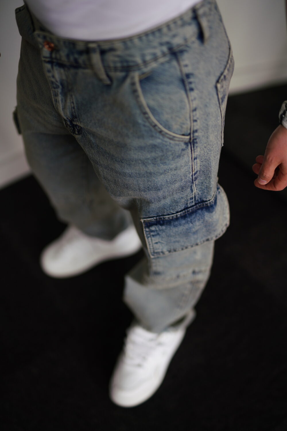 Baggy Kargo Kot Pantolon - Görsel 3